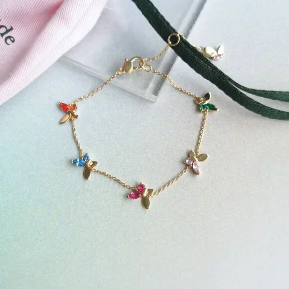 💛 Kate Spade social butterfly 💛 social butterfly multi color bracelet - Picture 2 of 4